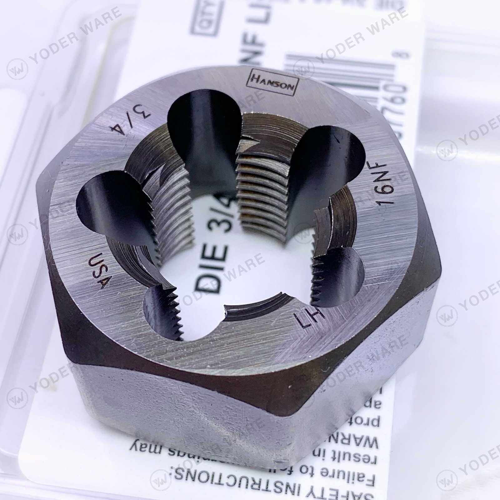3/4-16 NF x 1-7/16″ LH Hex Die Irwin Hanson 7760 CS LEFT HAND Rethreading NEW