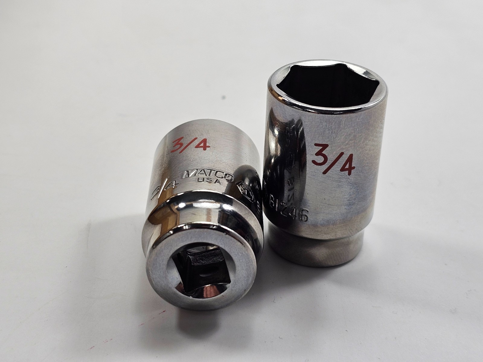 Matco 3/8″ DRIVE 3/4″ SAE 6 POINT MID-LENGTH CHROME SOCKET 1Pc