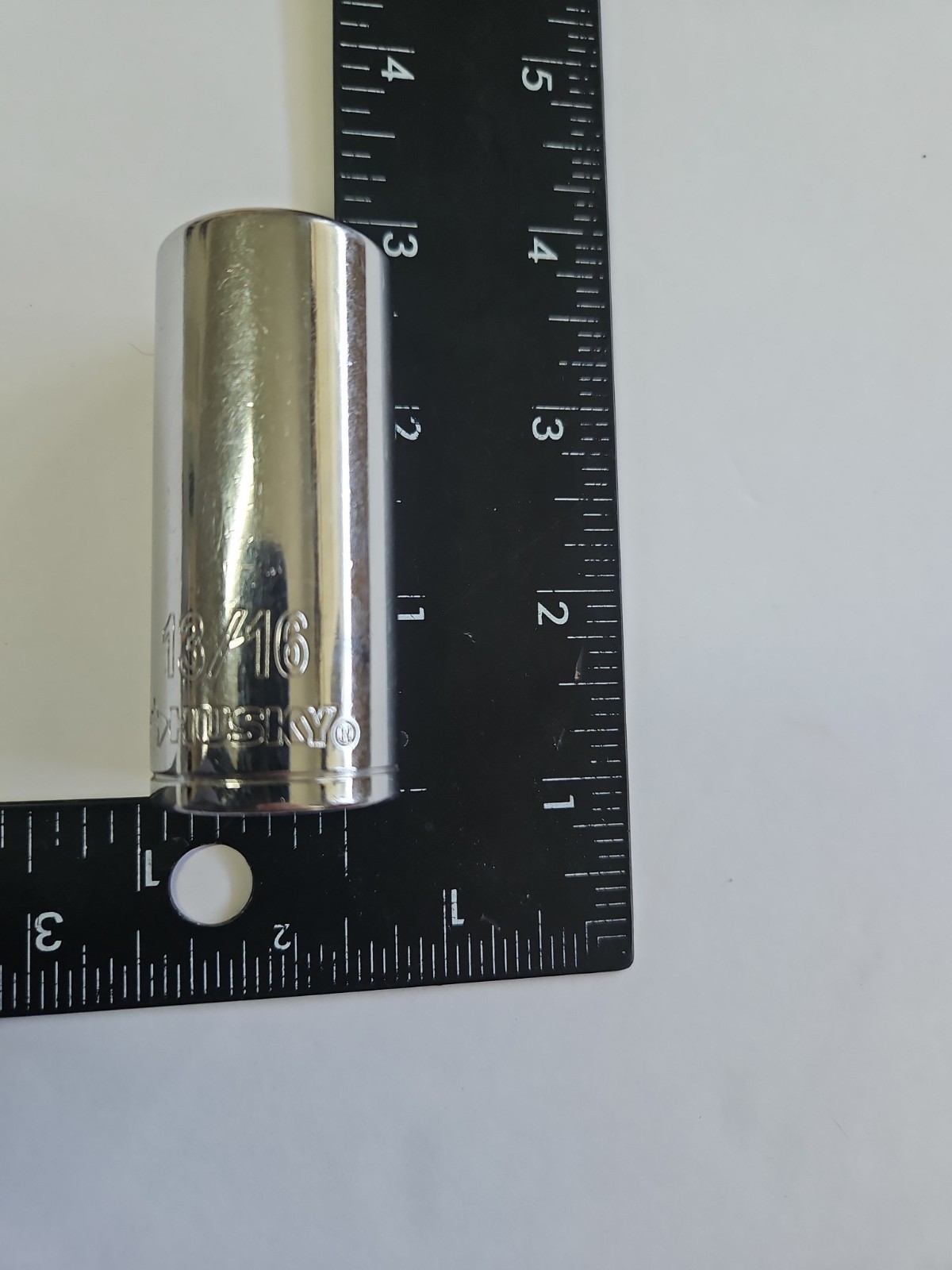 Husky 13/16 6-Point SAE Deep Socket 3/8 in. Drive Spark Plug