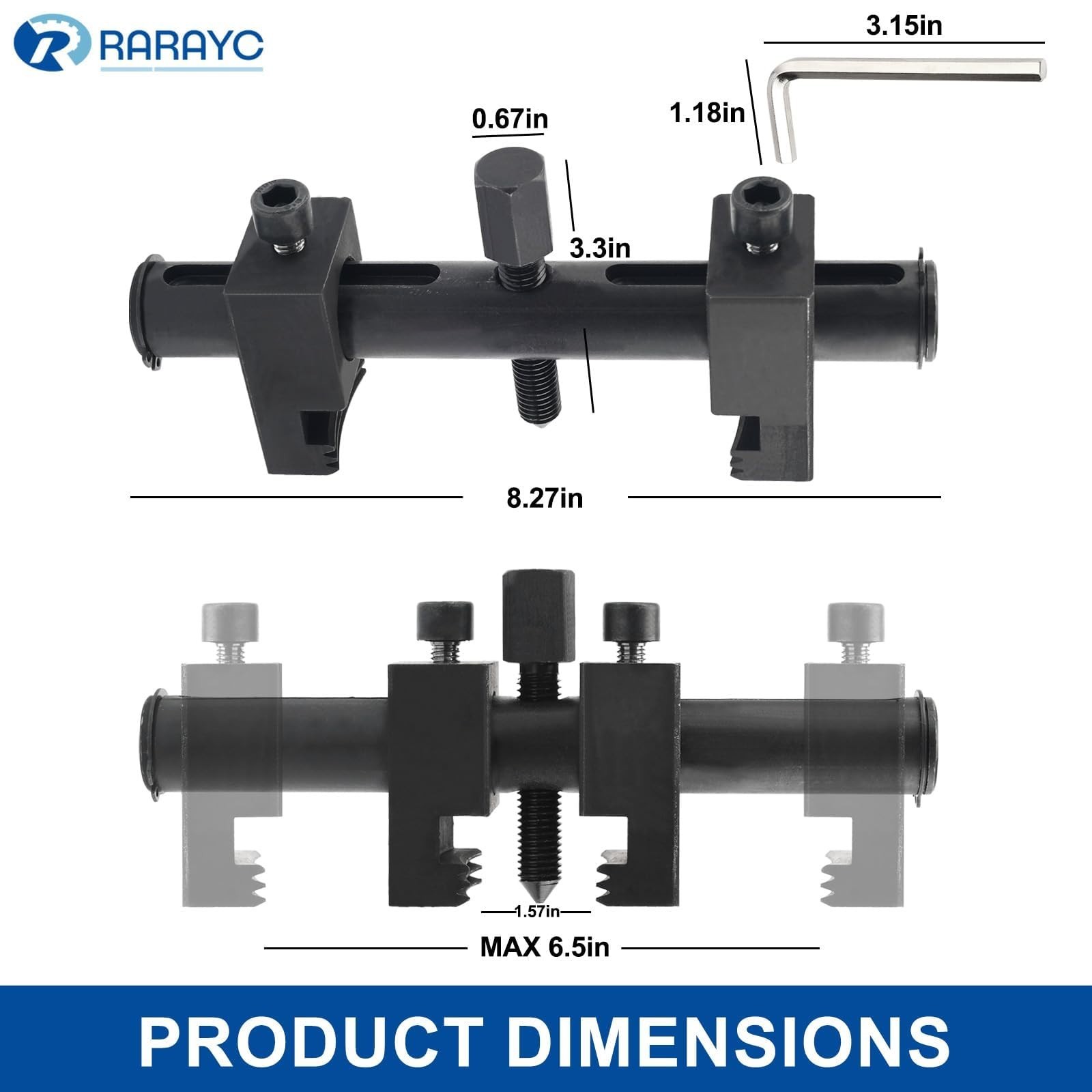 Heavy-Duty Adjustable Crankshaft Pulley Puller Tool – Easy Extraction & Installa