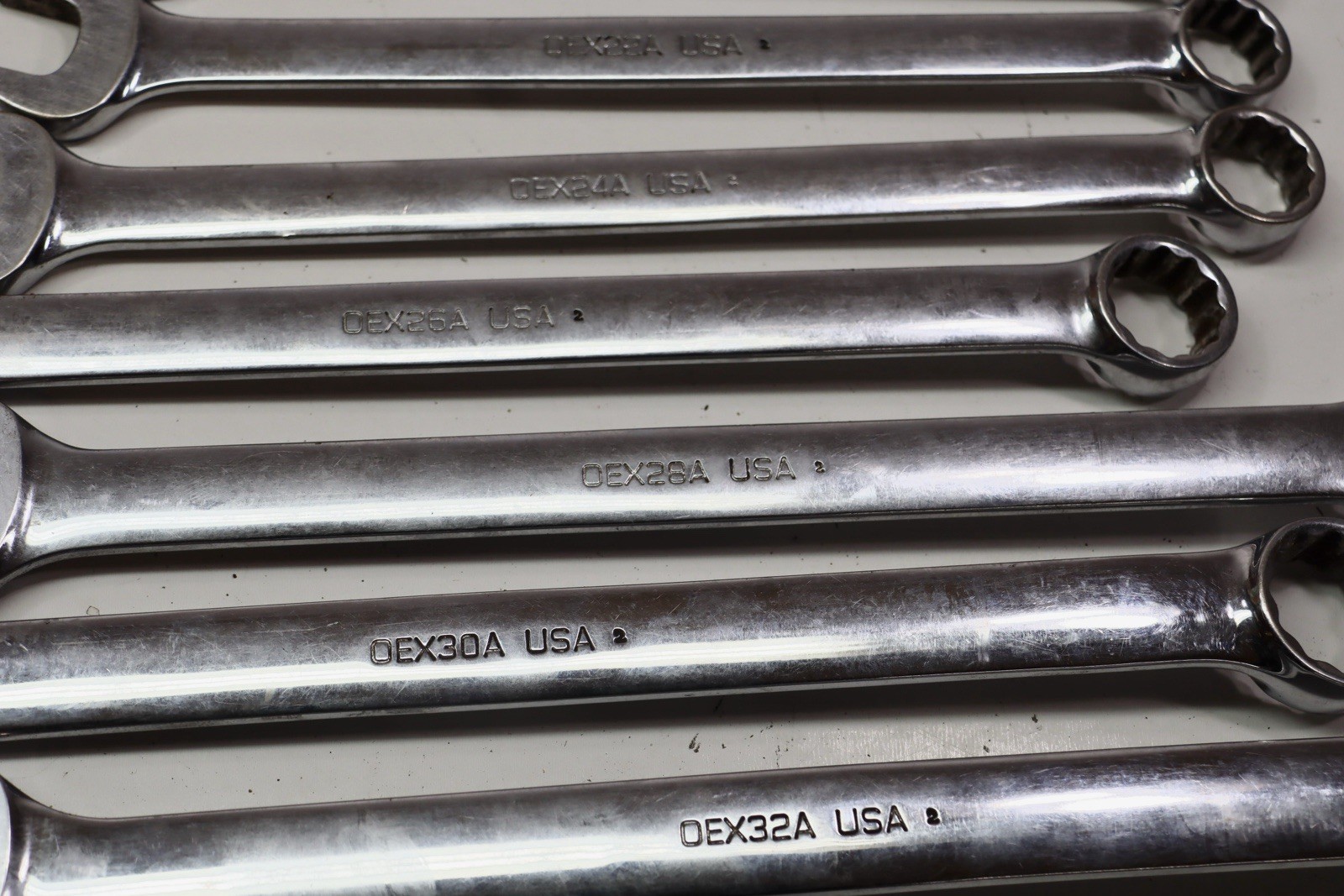 Snap on OEX 12-Point Combination wrench Set 13 PIECE 5/16″-1″ SAE Made In USA
