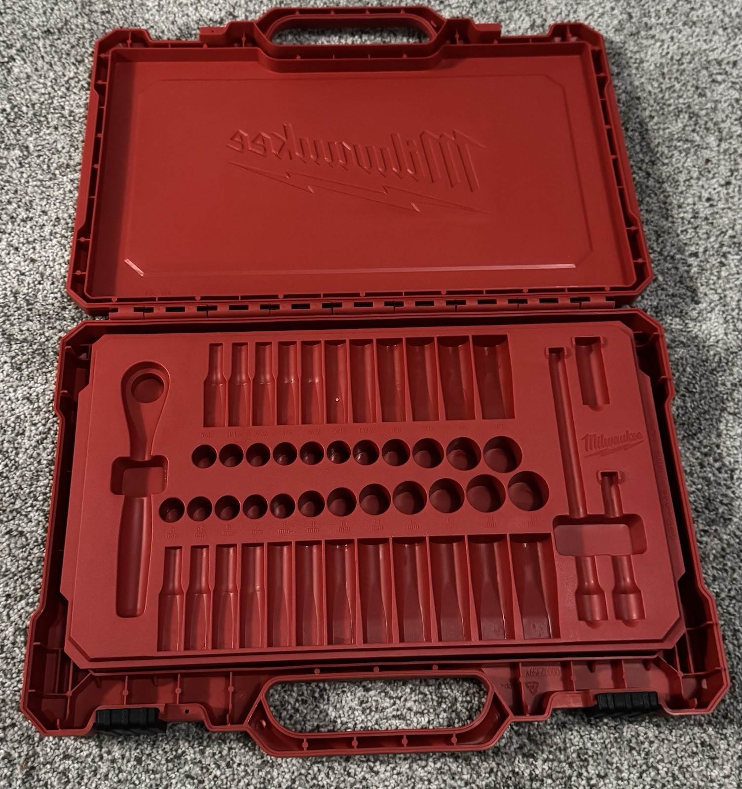 *CASE ONLY* For Milwaukee 1/4 Drive SAE/Metric Ratchet and Socket Set 50-Piece