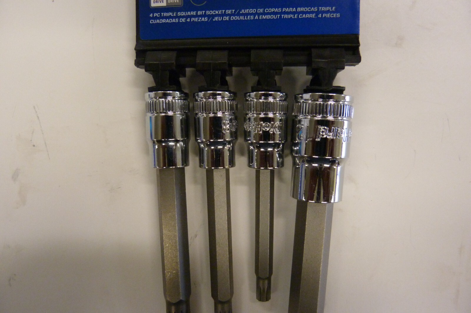 NEW GearWrench 88912 4pc 3/8″ & 1/2″ Triple Square Bit Socket Set 6/8/10/12mm