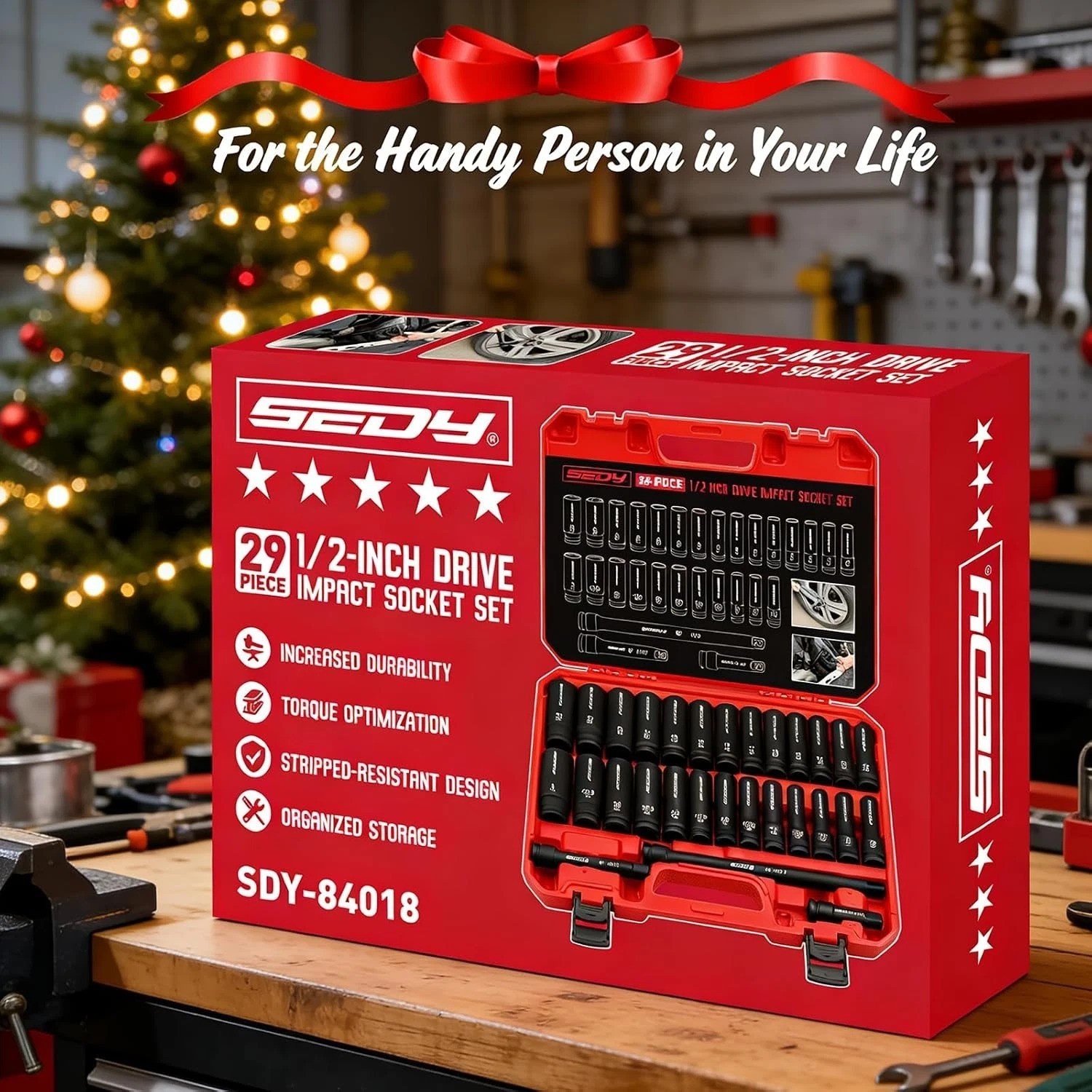 Precision Engineered 1/2″ Drive 29-Piece Impact Socket Set – Complete Variety