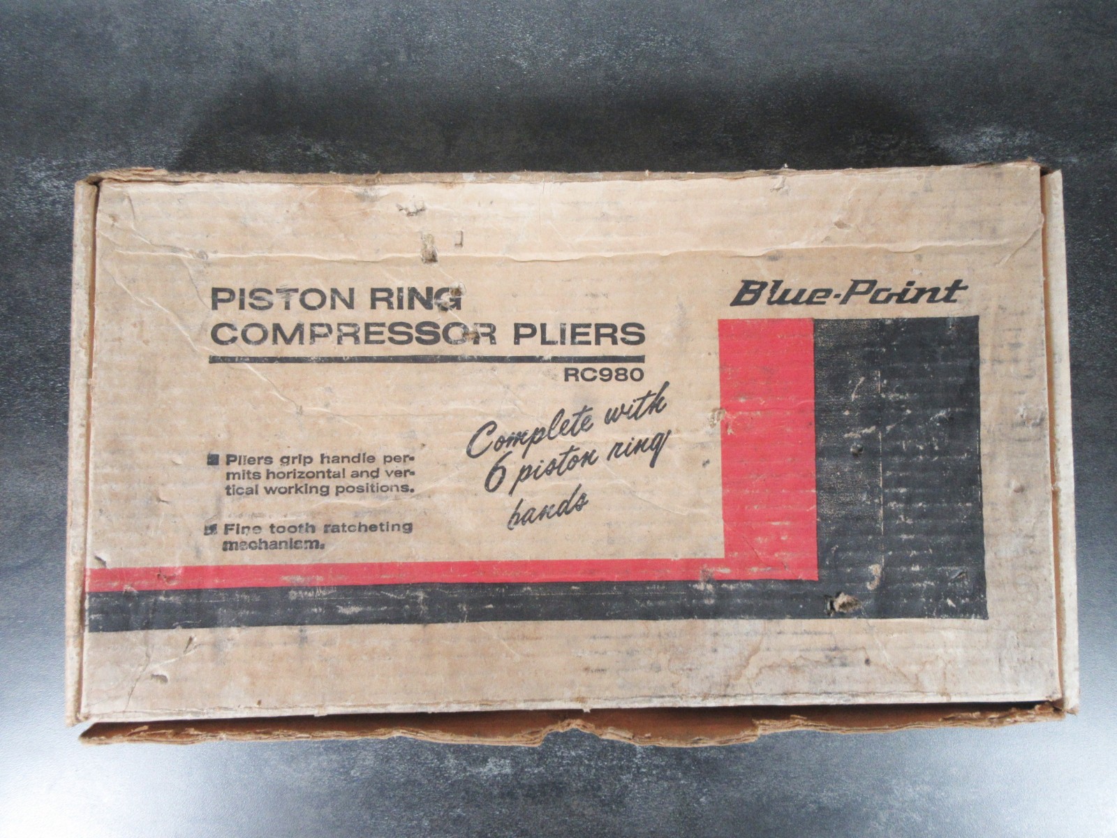 Snap On Blue Point RC980 Piston Ring Compressor Pliers Set 6 Clamps