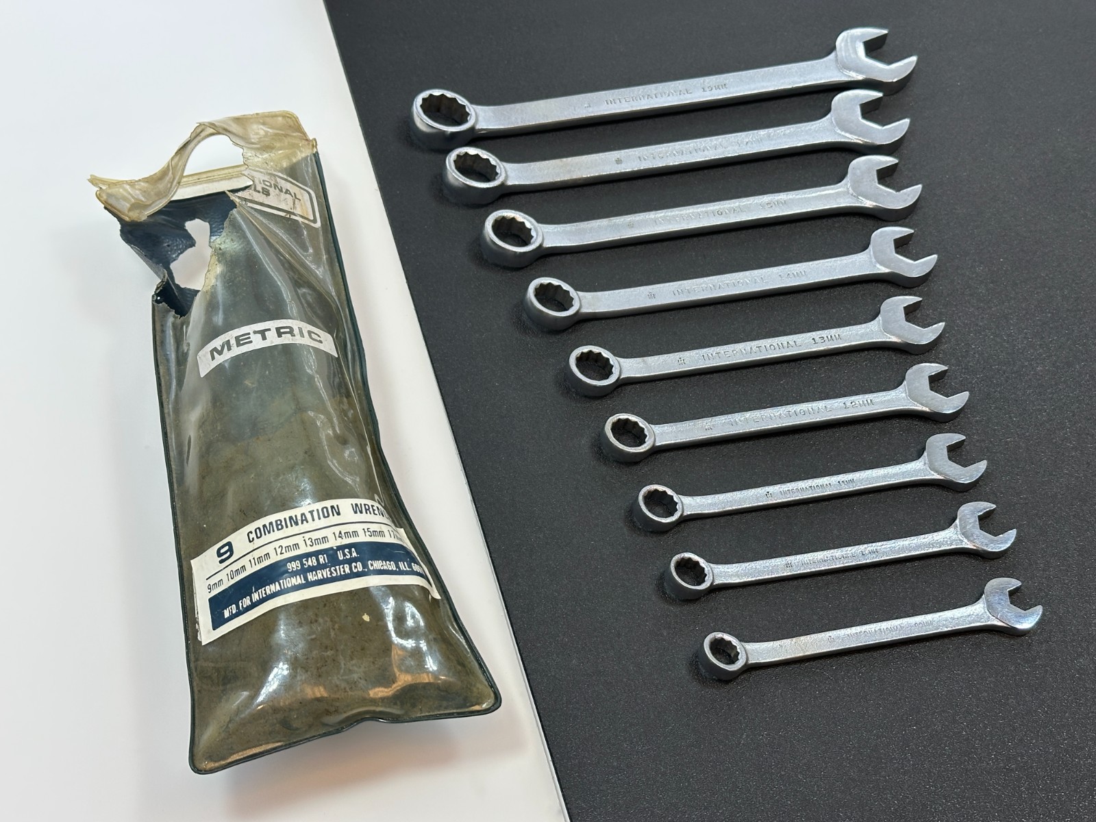 International Harvester USA 999548R1 9pc Metric 9mm-19mm Combination Wrench Set