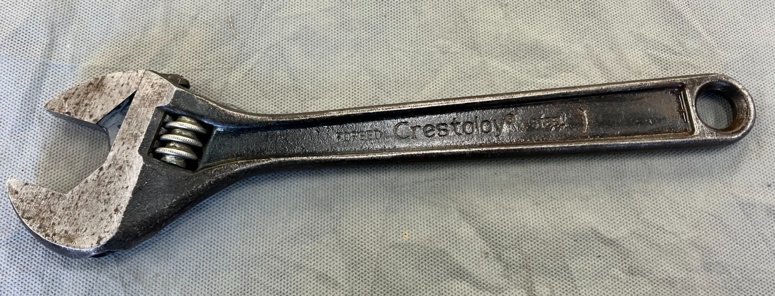 Crescent 12″ Adjustable Wrench Forged Crestoloy Steel Black Oxide USA Vintage