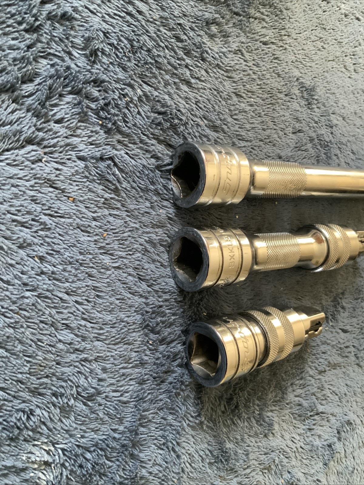 Snap On 3pc 1/2” Drive Quick Release Locking Extension Set….all Work Fine…