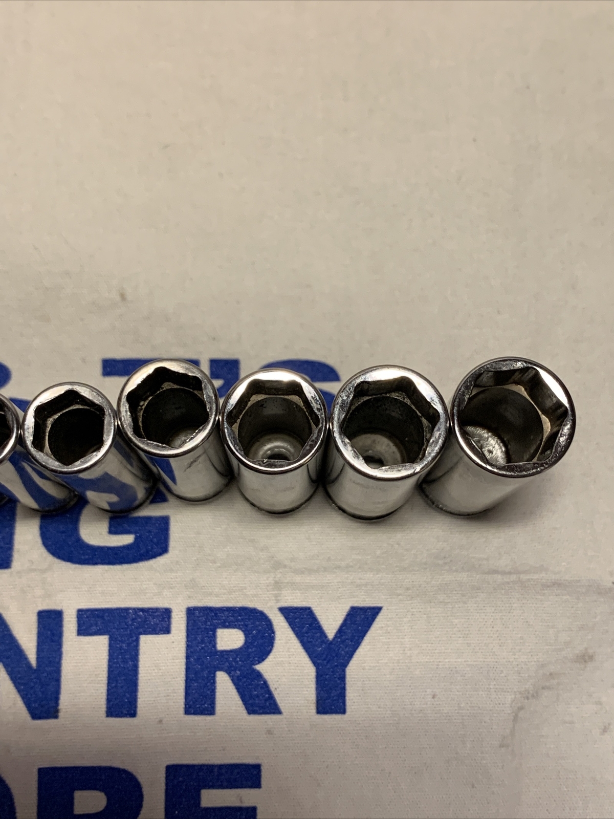 Snap-on 11 pc 1/4″ Drive 6pt Metric Xtra Deep Socket Set (4-14mm) No 7mm