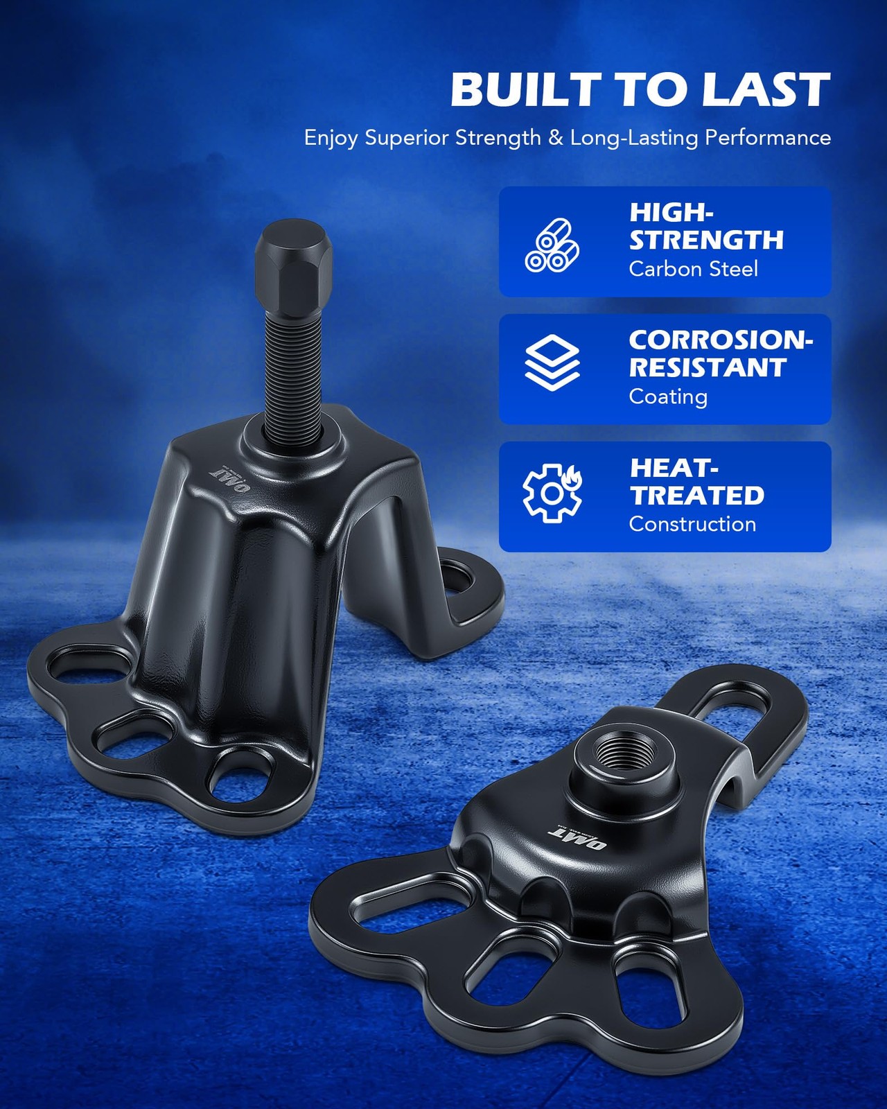 Orion Motor Tech Universal Front Wheel Hub Puller Set for 2-Piece, Black