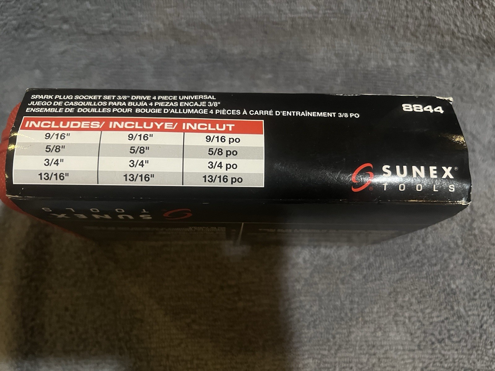 4 PC Universal Spark Plug Socket Set 3/8″ DR Sunex 8844 – 9/16″ 5/8″ 3/4″ 13/16″