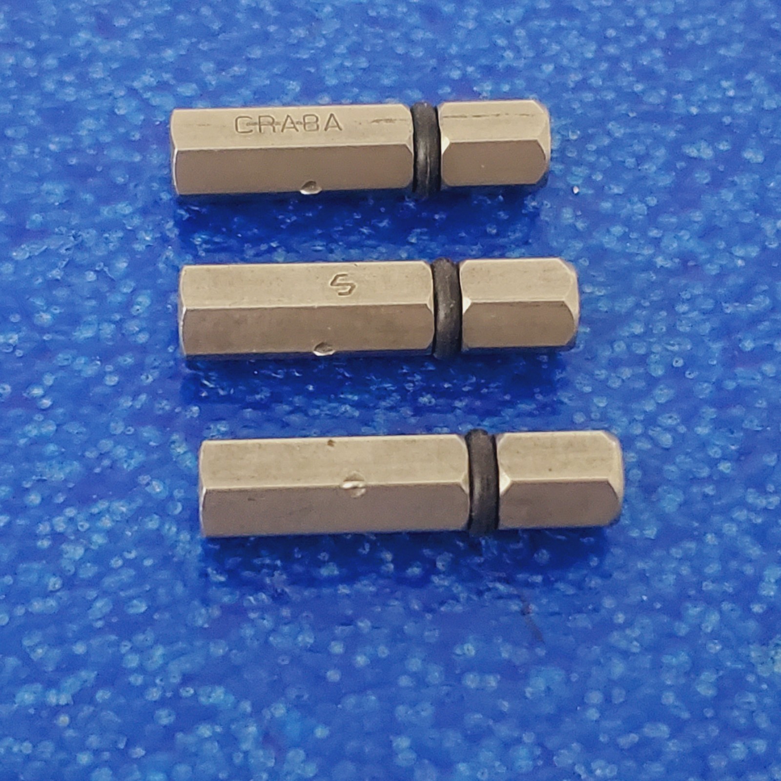3pc Snap-on Set CRA8A 1/4 Hex Bit Extension Power Drive Adapter Rare Hand Tool