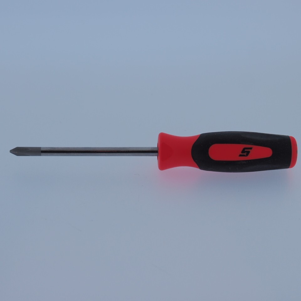 SNAP ON TOOLS MINI SCREWDRIVER ORANGE SOFT GRIP HANDLE PHILIPS POZI