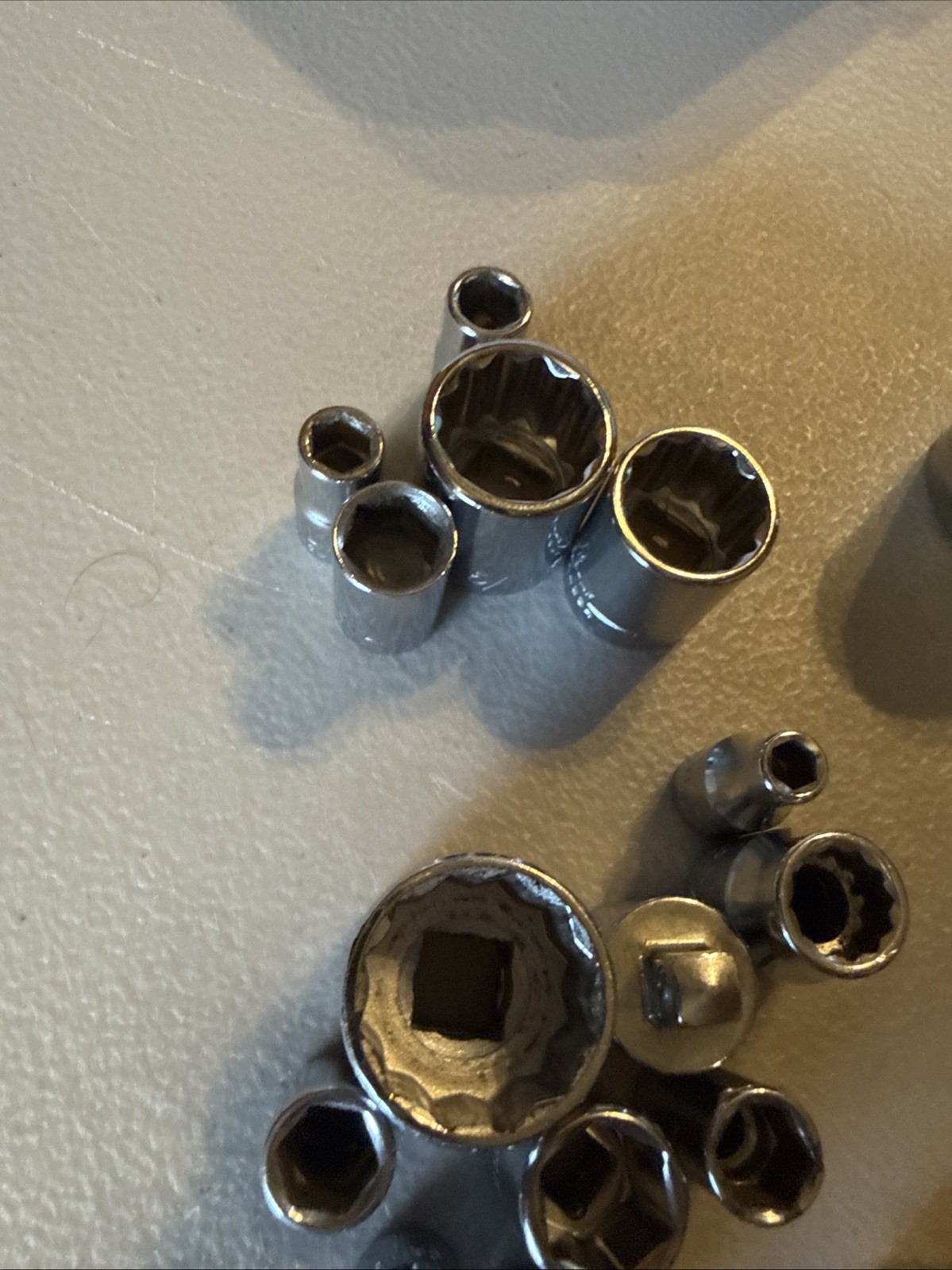 Vtg Craftsman Socket Lot Of 48 1/4” 3-8” 1-2” 6/12pt H-G-V-EE-S-AF SAE Metric