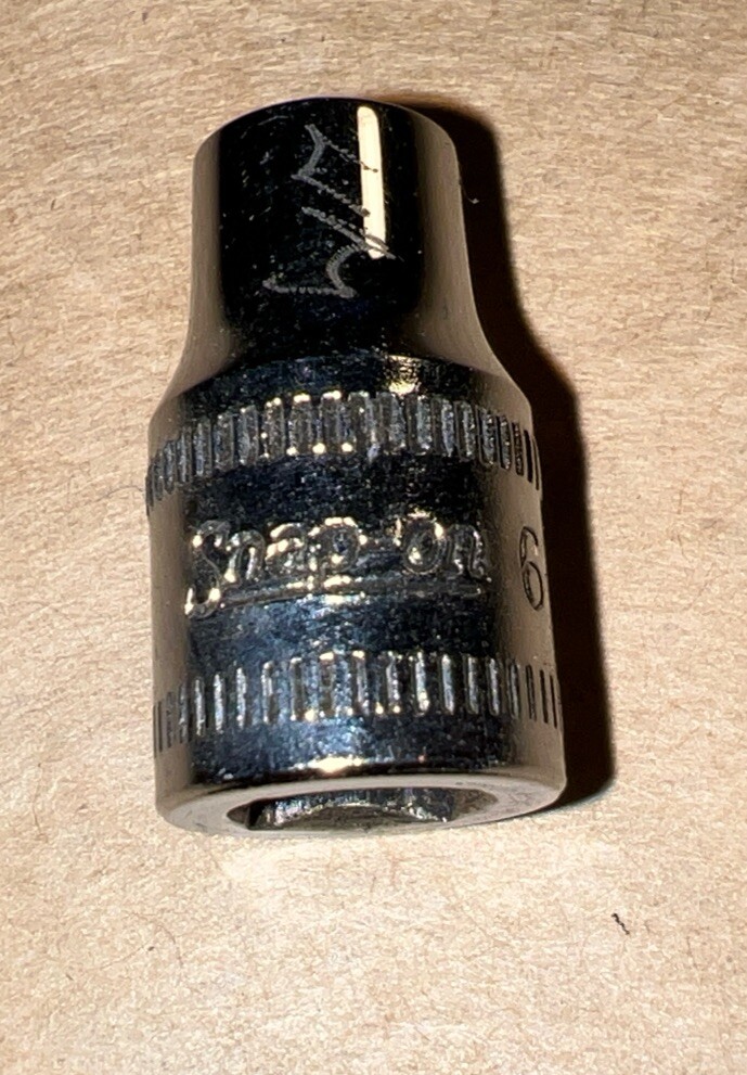 Snap On 1/4″ Drive 6mm Shallow 6pt Metric Socket TMM6