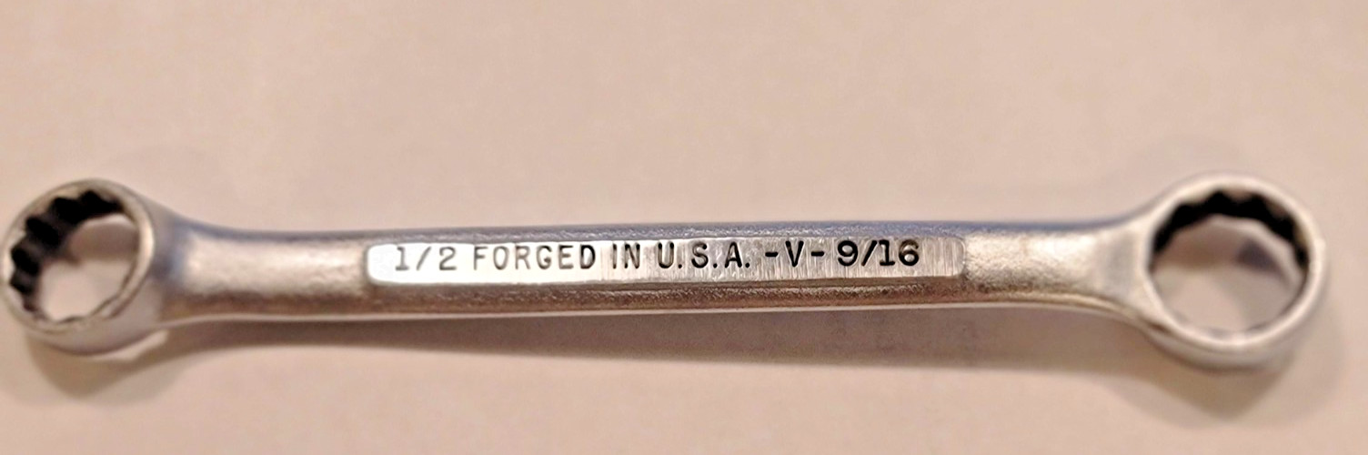 Craftsman -V- Series 1/2″- 9/16″ 12 Point SAE Wrench Offset Box End USA