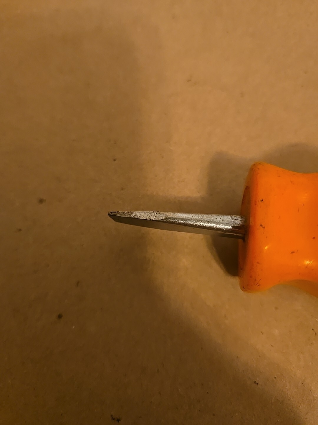 Snap On 1/4″ Flat Tip Midget Screwdriver Orange Hard Handle SDD1
