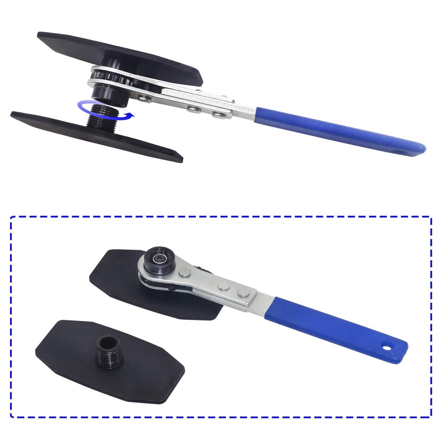 Car Spreader Caliper Pad Install Tool Press Ratchet Brake Piston Wrench Spreader