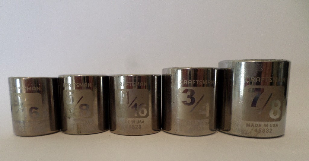 Craftsman USA 6 Point 3/8 Drive Easy Read Various Sizes