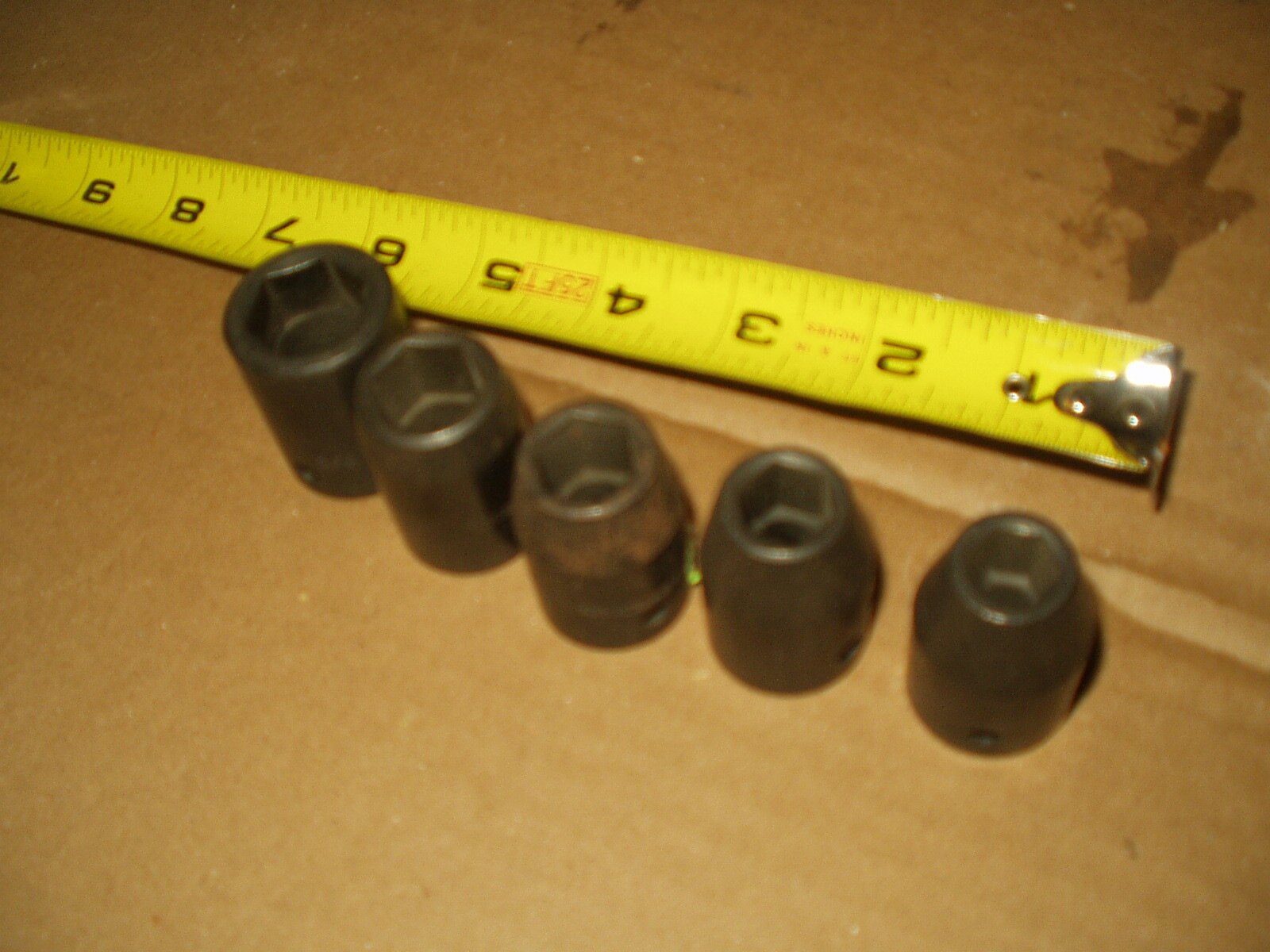 True Craft 1/2″» Drive, 7/16″ to 3/4″ 6-point IMPACT Five Piece Socket Set