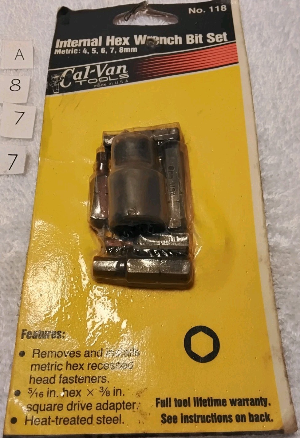 118 CAL-VAN 3/8″ DRIVE INTERCHANGEABLE METRIC HEX BIT SET USA 🇺🇸