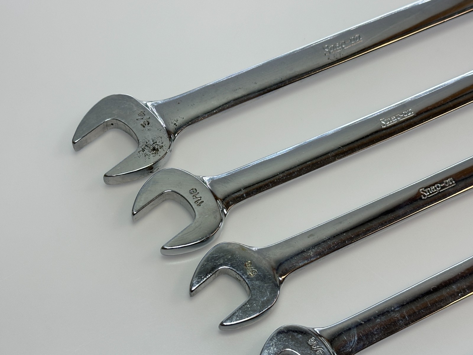 🇺🇸 Snap On Tools USA 7pc 12-Point SAE Combination Wrench Set (3/8–3/4″) OEX707