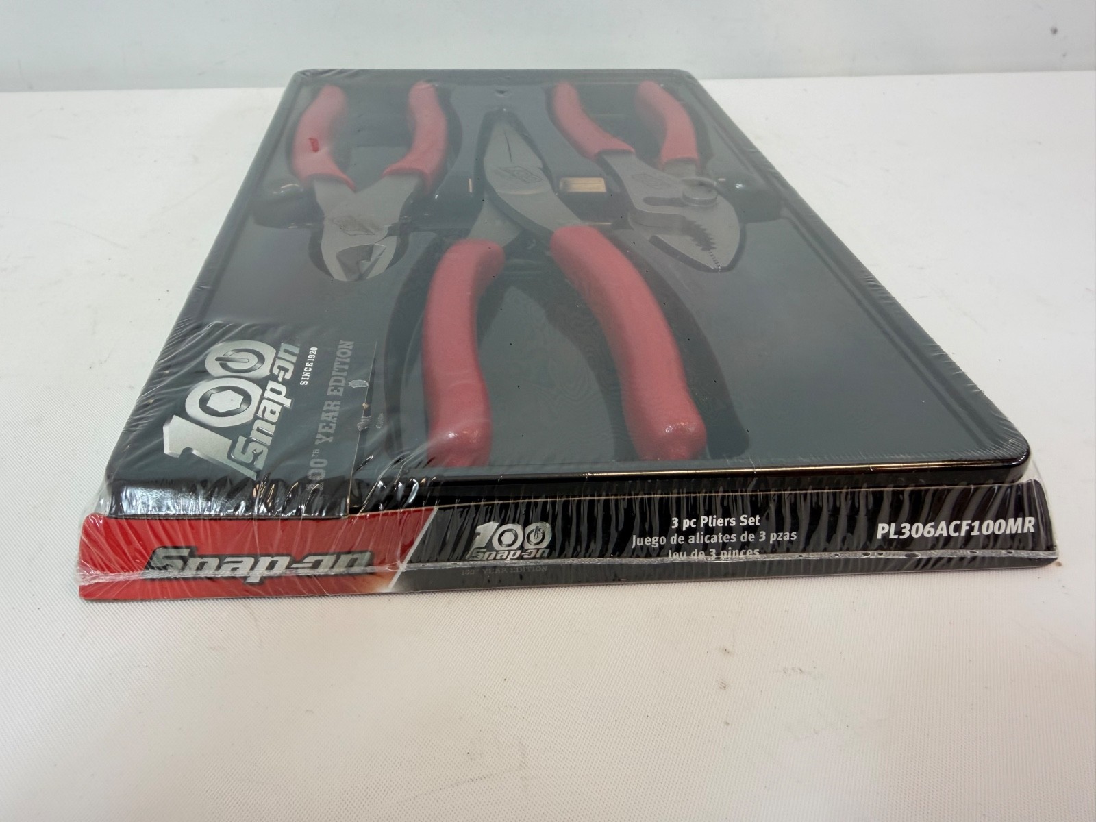 NEW Snap On Tools 100th Anniversary – Red 3Pc Pliers PL306ACF100MR- NEW