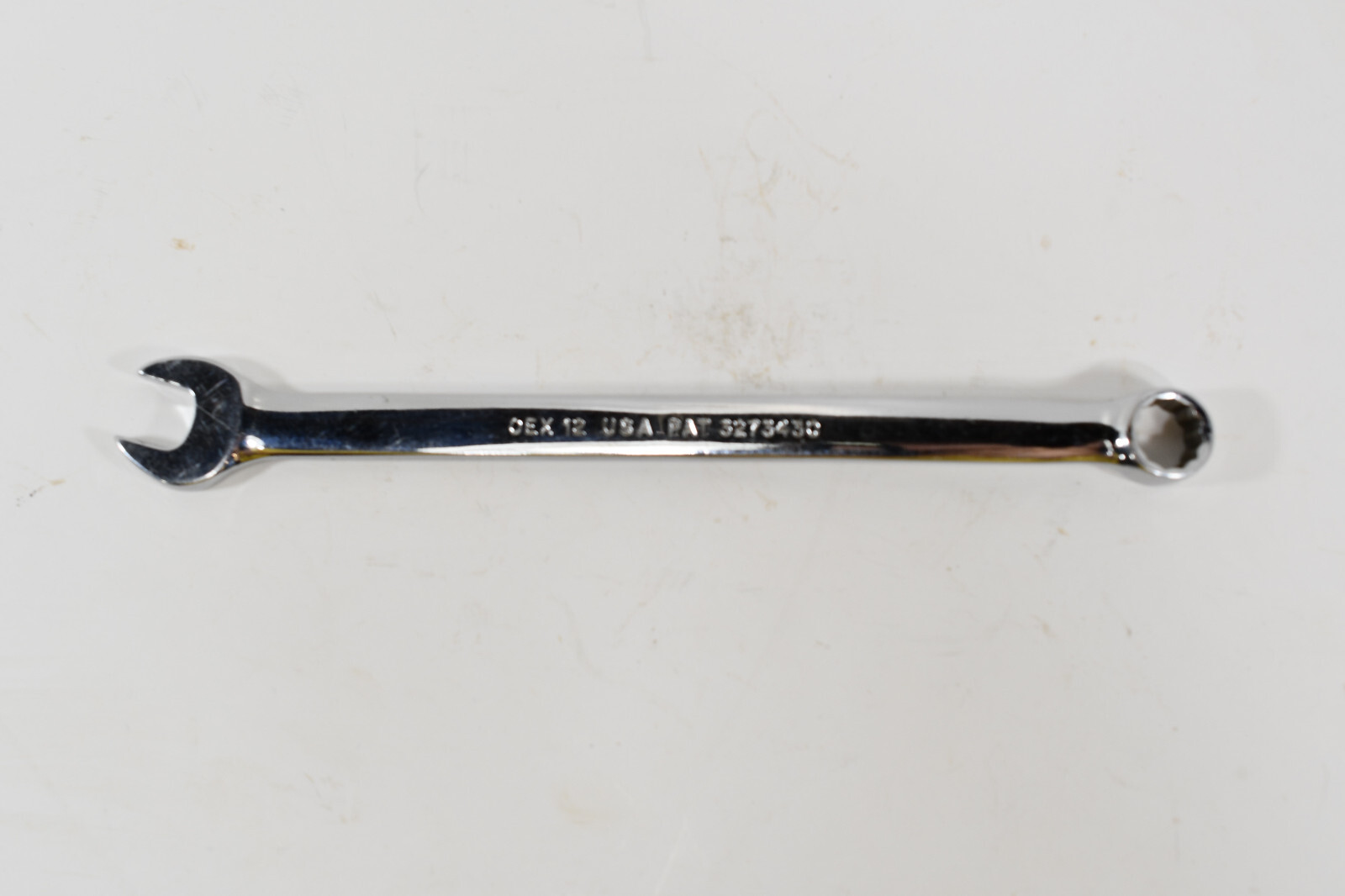 Vintage Snap on OEX12 SAE 3/8 12 Point Combination Wrench USA M495