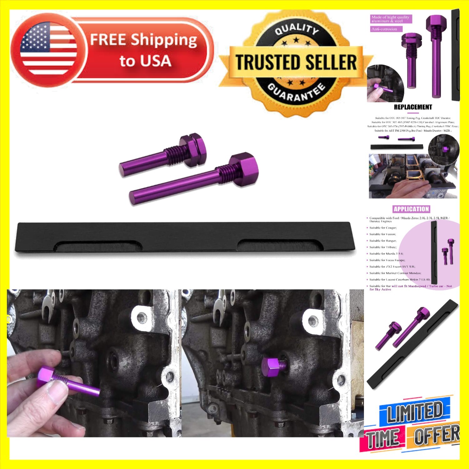 High-Quality Cam Timing Tools for Ford/Mazda Zetec Engines – Durable & Effective