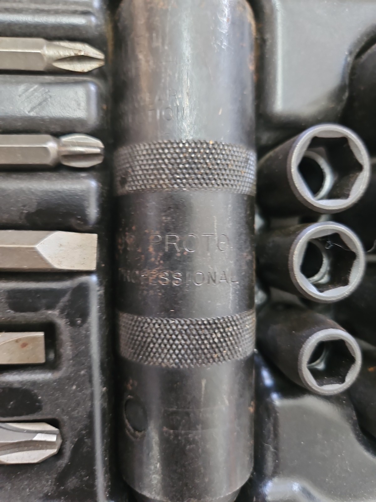 Proto Hand Impact W/ IMPACT sockets SET ALAN BITS AN IMPACT DRIVER’S SOCKETS