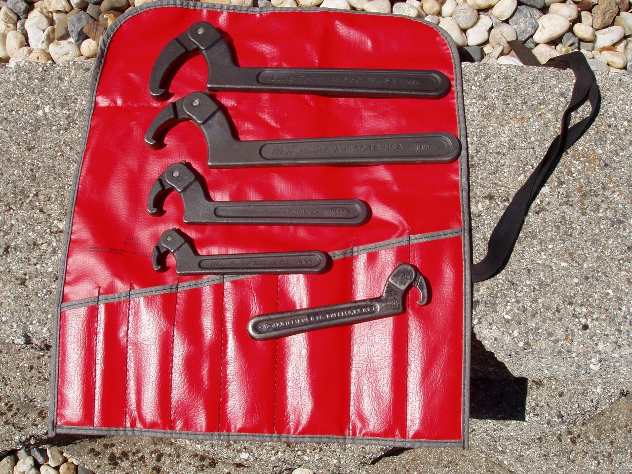 BLUE POINT HOOK SPANNER WRENCH SET AHS300 AHS301 AHS304 AHS307 + 1 WILLIAMS