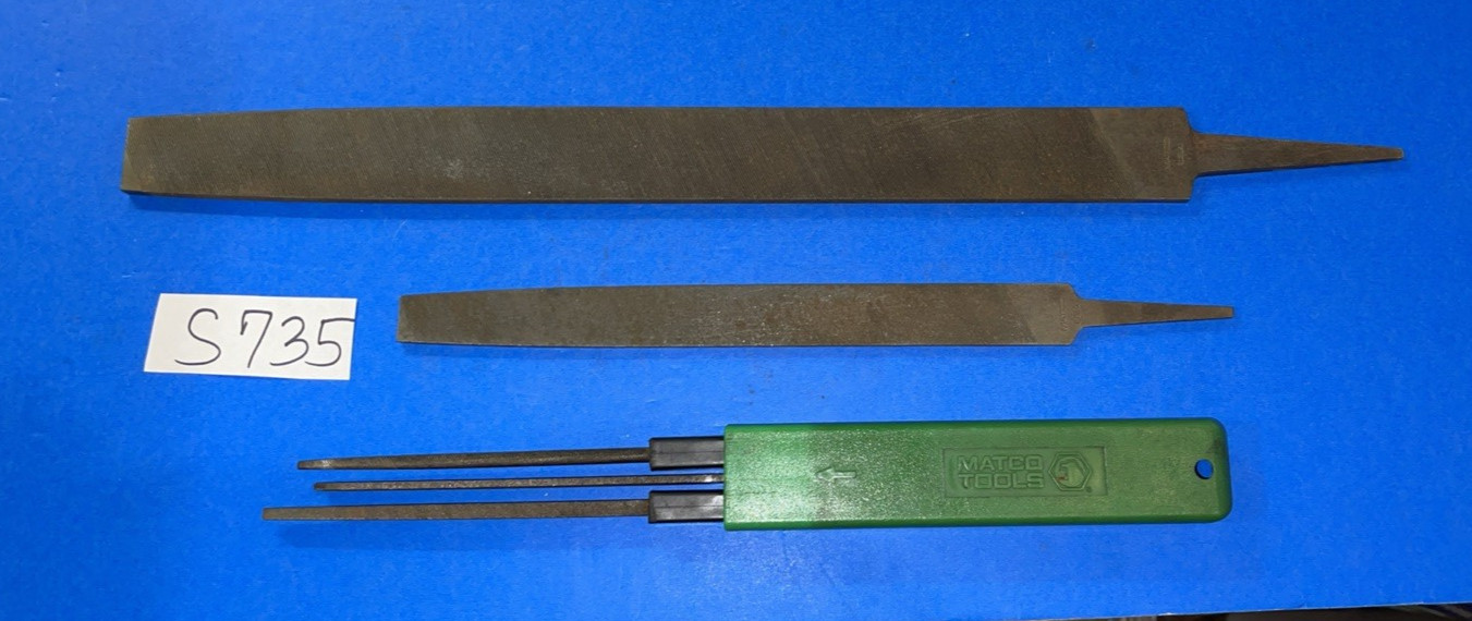MATCO TOOLS 5 PIECE ASSORTED FILES 5 INCHES TO 19 INCHES LONG