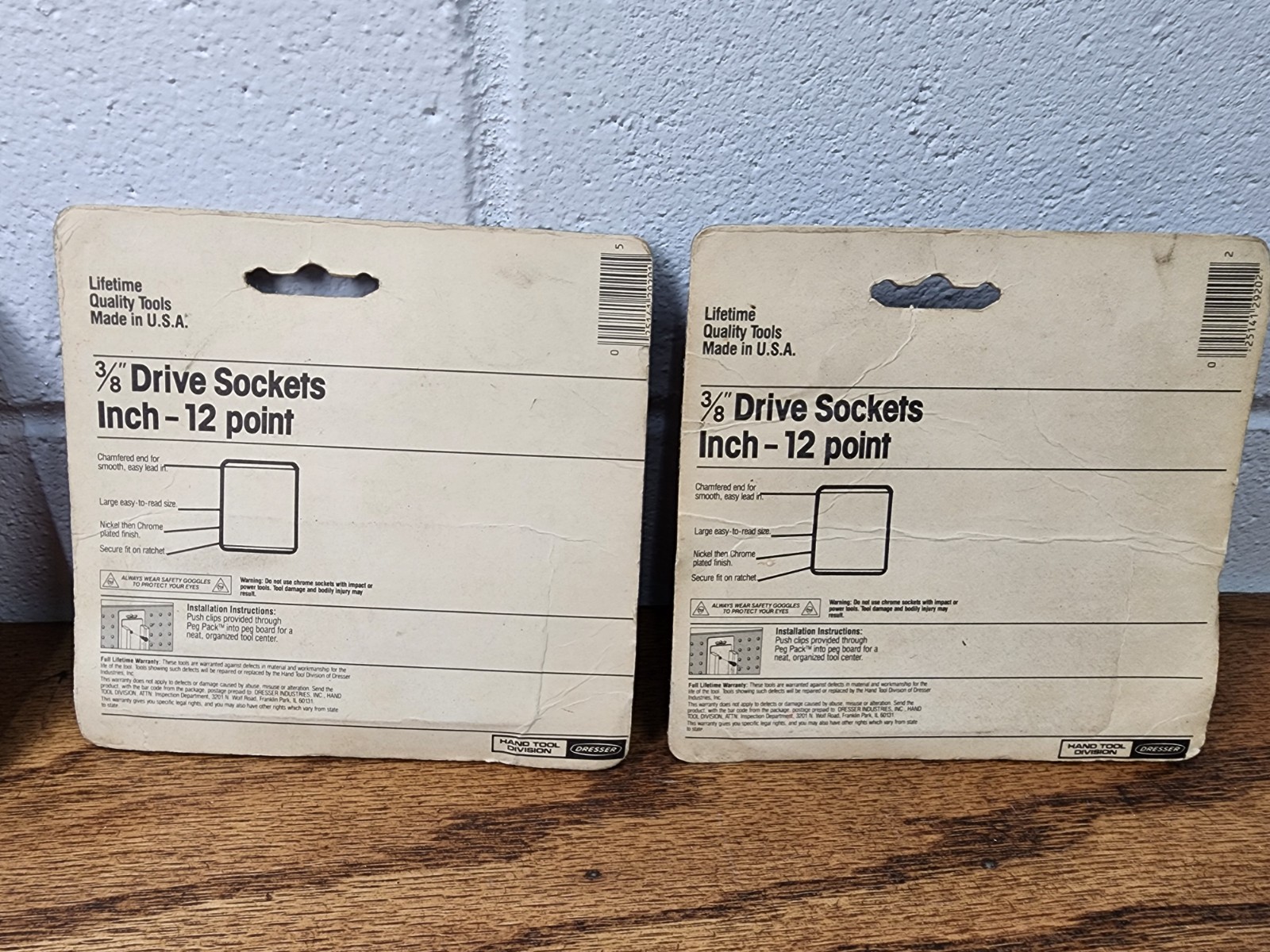 NOS Vintage S-K Tools Peg Pack Lot – Mostly 3/8” Sockets