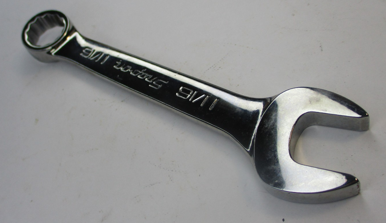 Snap on OEX220B SAE 11/16 12pt Flank Drive Short Combination Wrench USA New