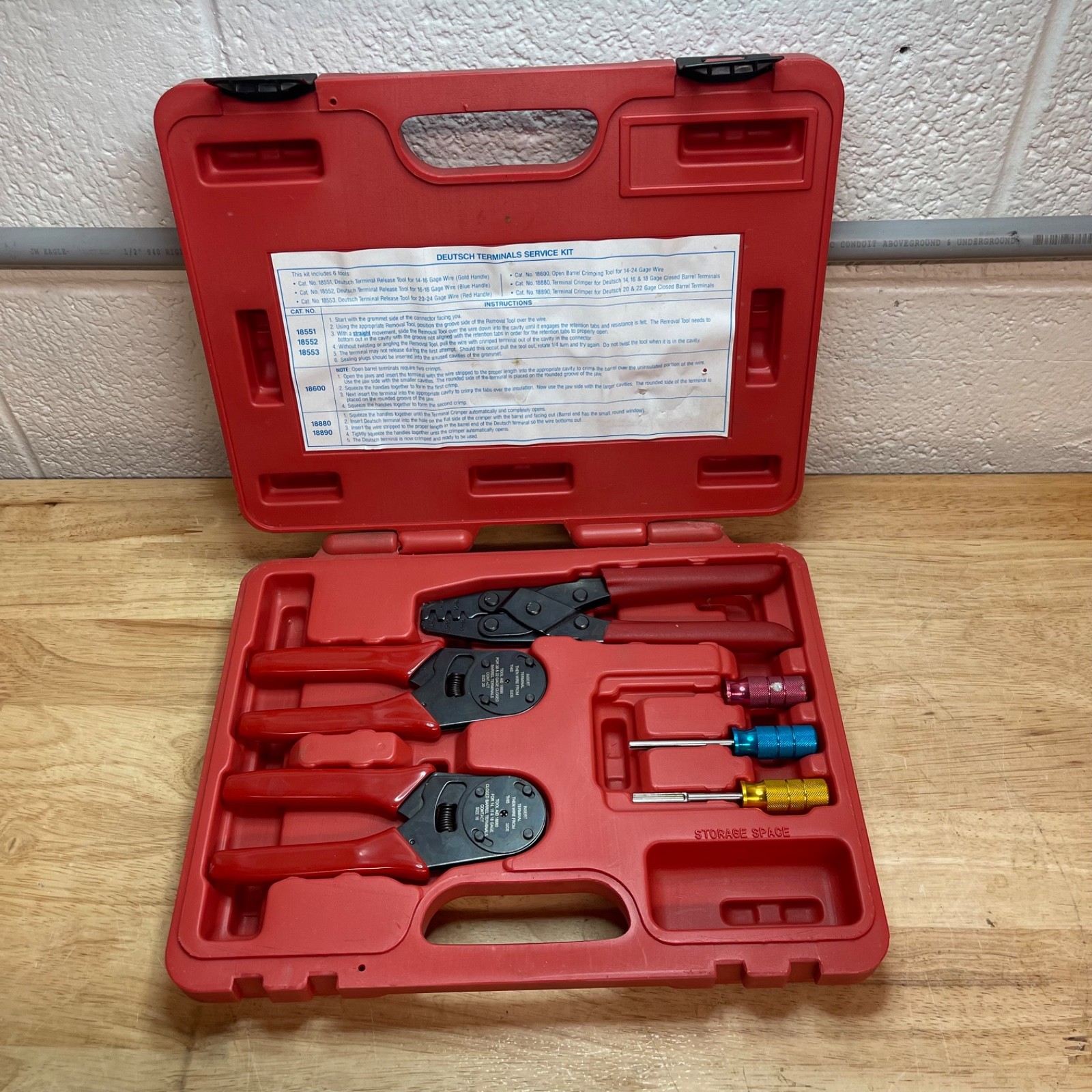 Tool Aid S&G (18650) Deutsch Terminal Service Kit READ