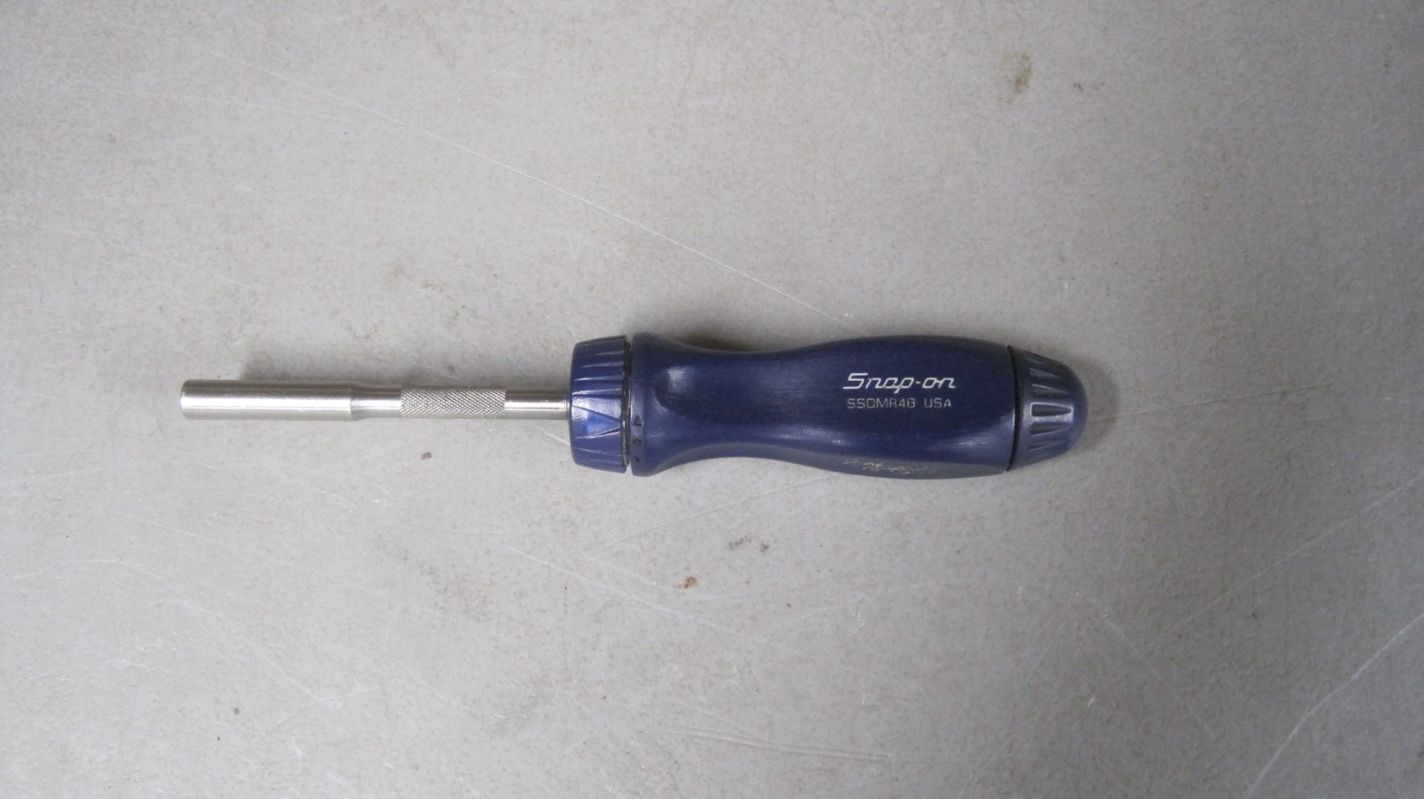 VINTAGE SNAP-ON RATCHETING SCREWDRIVER DALE EARNHARDT # SSDMR4B DARK BLUE