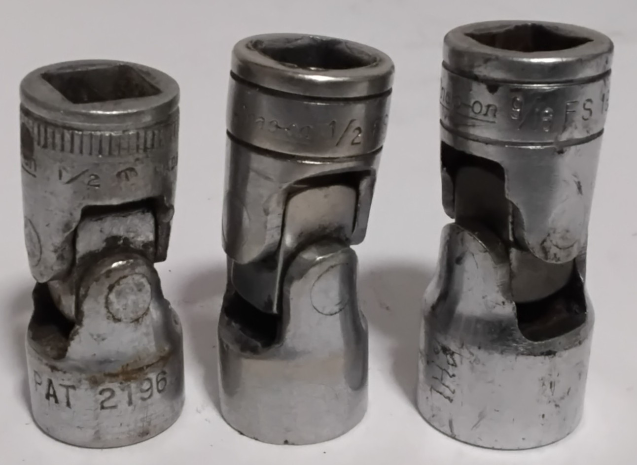 (19) Snap-On Mixed Drive Size Sockets Variety USA 1/4″ 3/8″ 1/2″ 6 & 12 Point