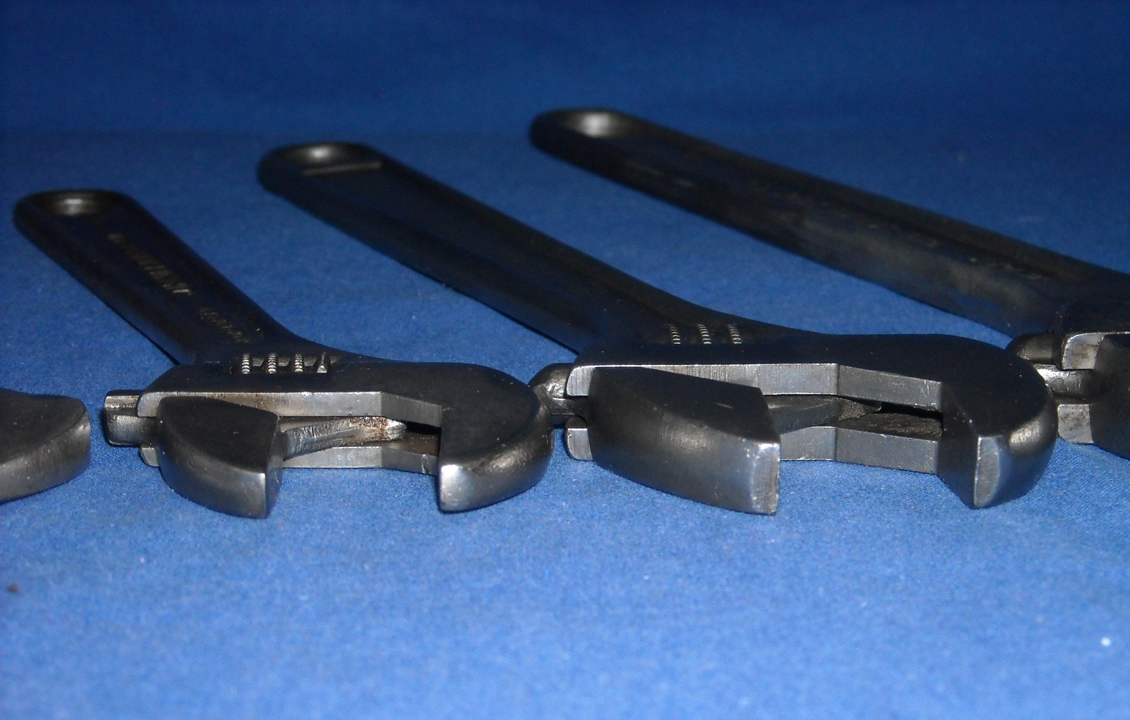Vintage Crescent J.H. Williams Allen Adjustable Wrench Set 4, 6, 8, 10 & 12 inch