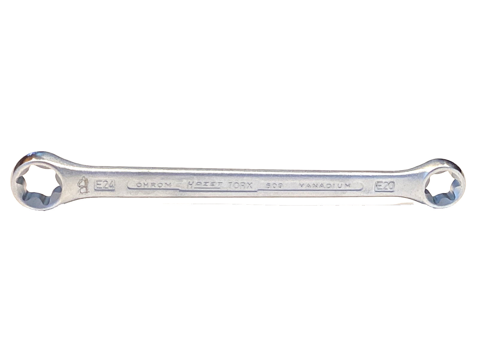 HAZET Tools Double Box End Torx Chrome Vanadium Wrench E20 x E24 Model 609 MINT