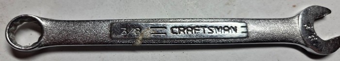 Craftsman Tools USA-V-44693 3/8 inch 12-Point SAE Combination Wrench 5 7/8″ long