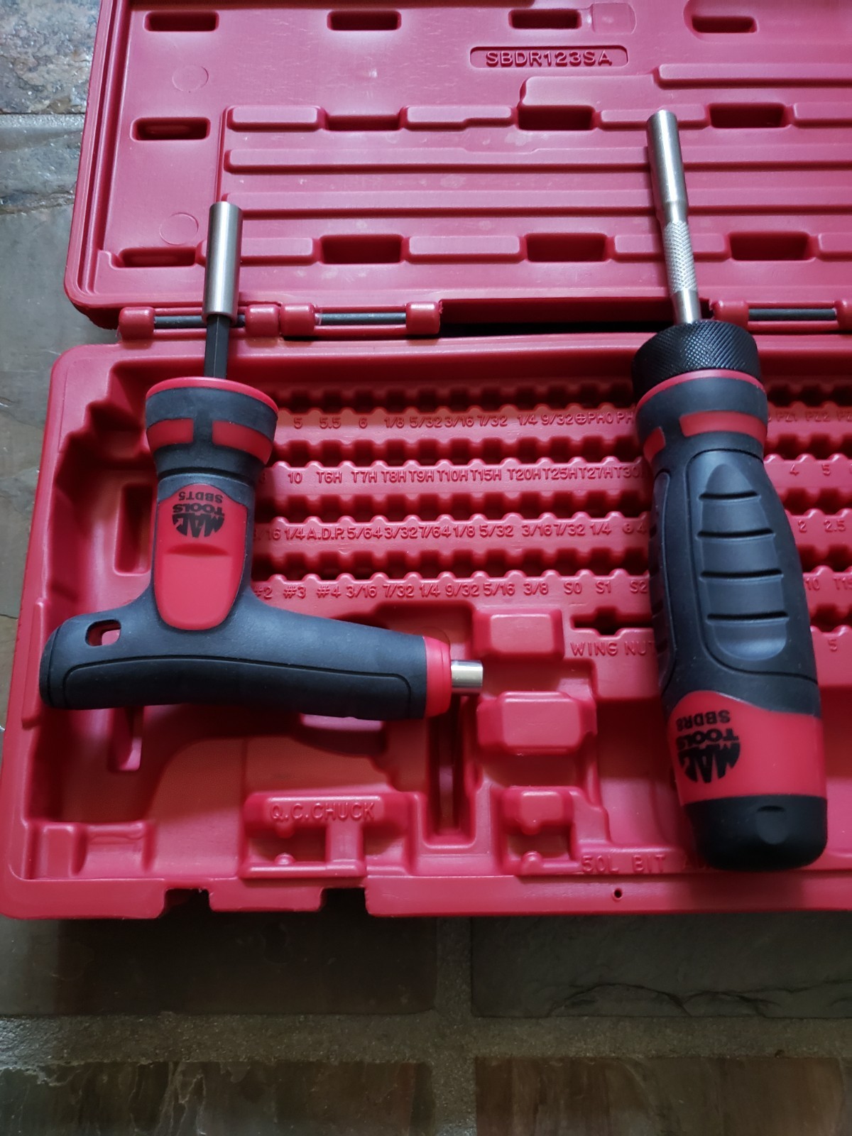 MAC TOOLS 1/4″ Hex Drive Ratcheting Bit Driver Set SBDR123SA **NO BITS INCLUDED*