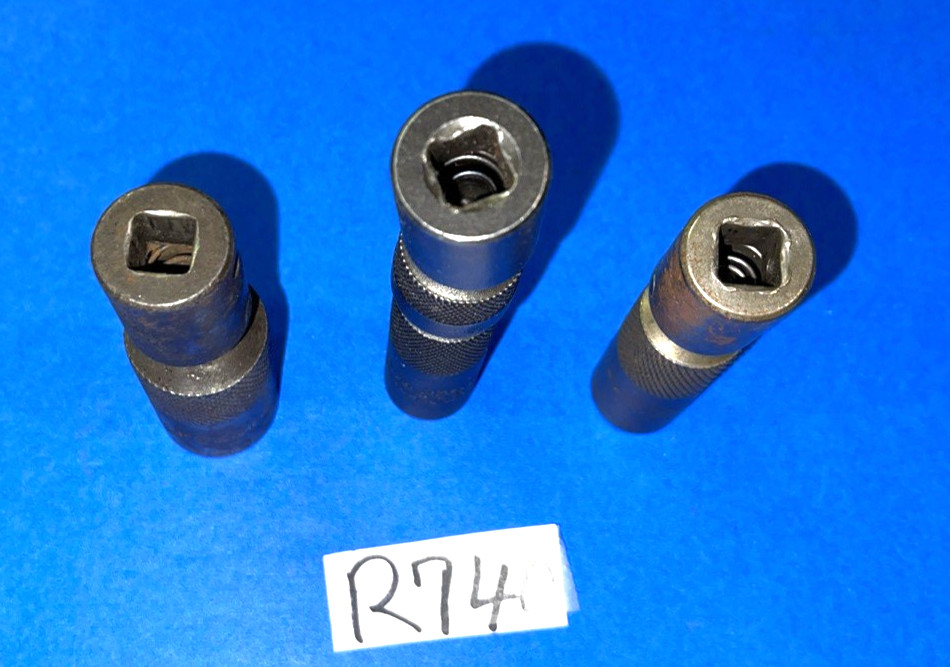 MAC TOOLS 3 PC. 3/8 DRIVE IMPACT SAE. SPARK PLUG UNIVERSAL, DOUBLE JOINT SOCKETS