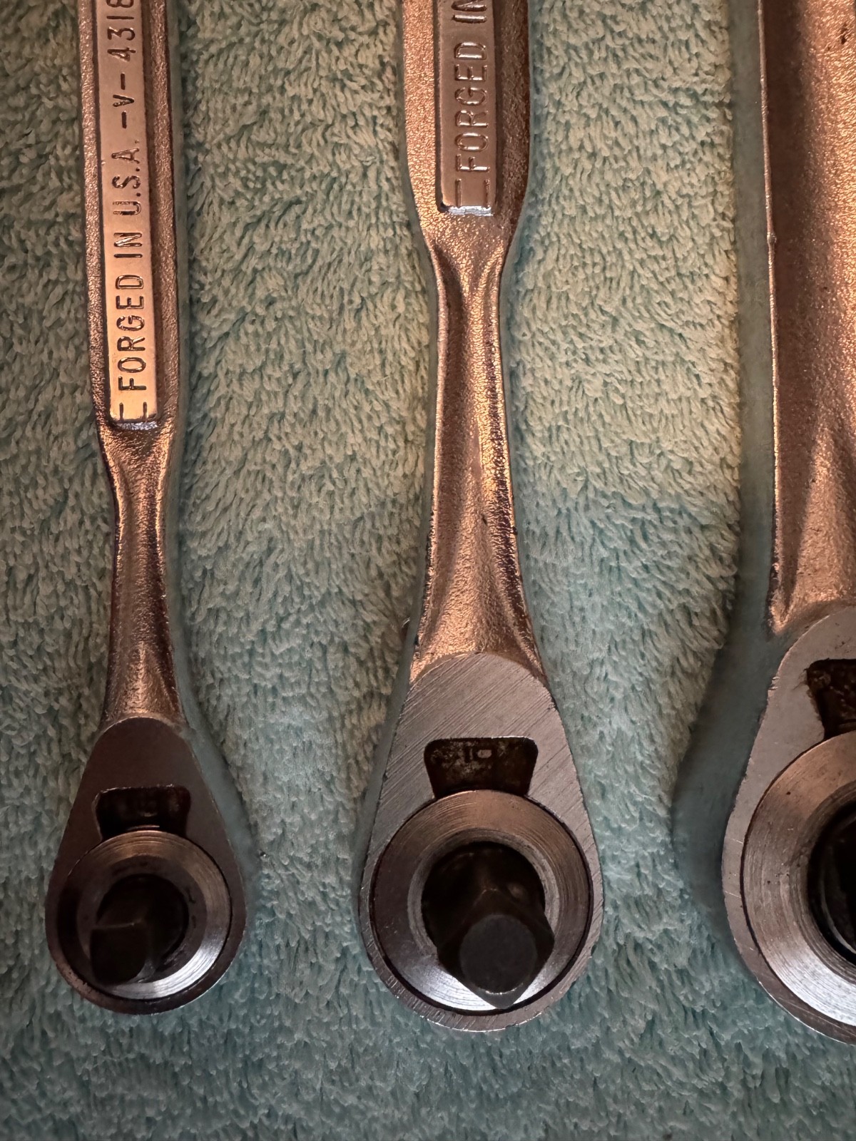 Craftsman -V- Series 44985 1/2” 43784 3/8” 43186 1/4” Dr. 3 Pc Ratchet Set / USA