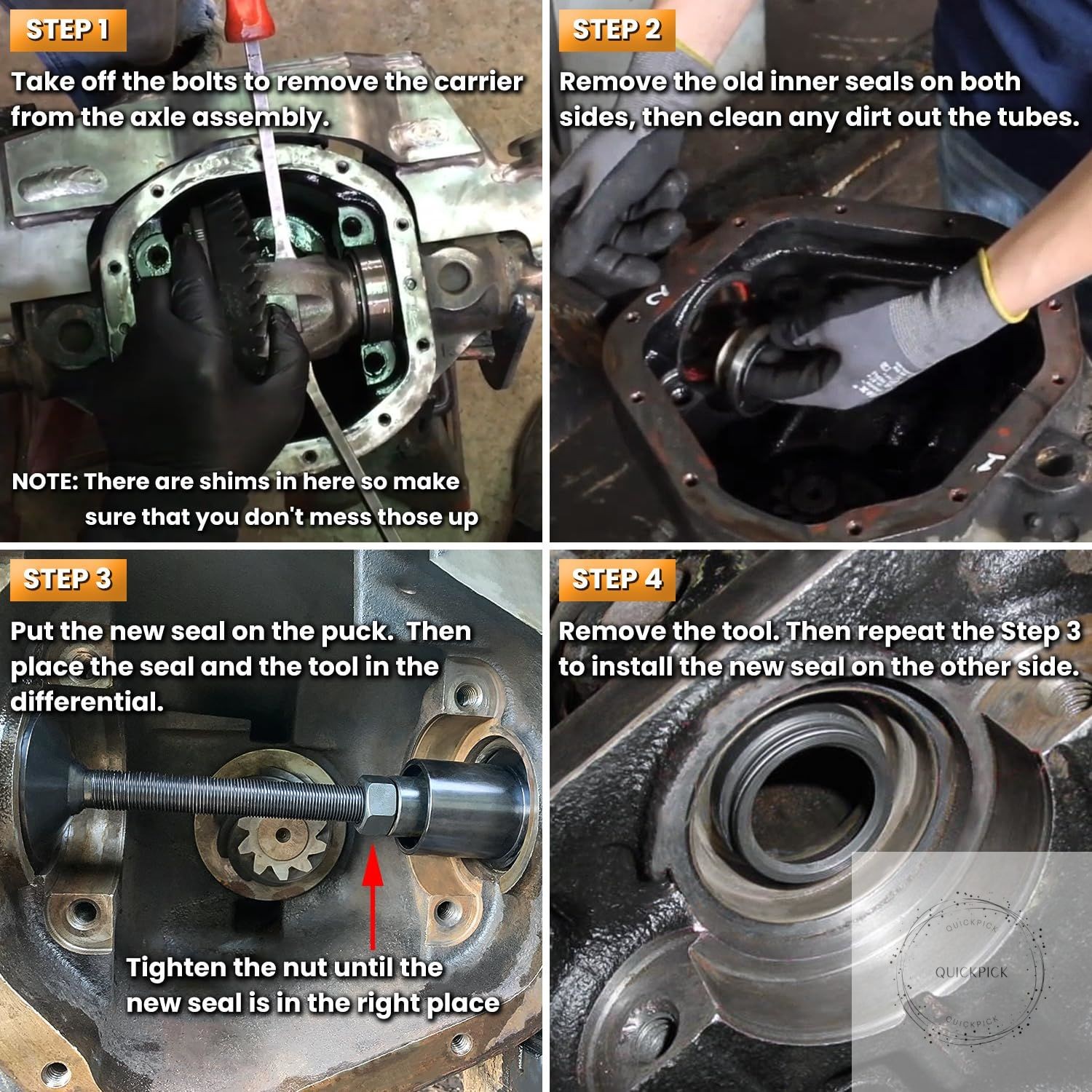 Inner Axle Side Seal Installation Tool For Dana 30/44/60 Front Differentials For