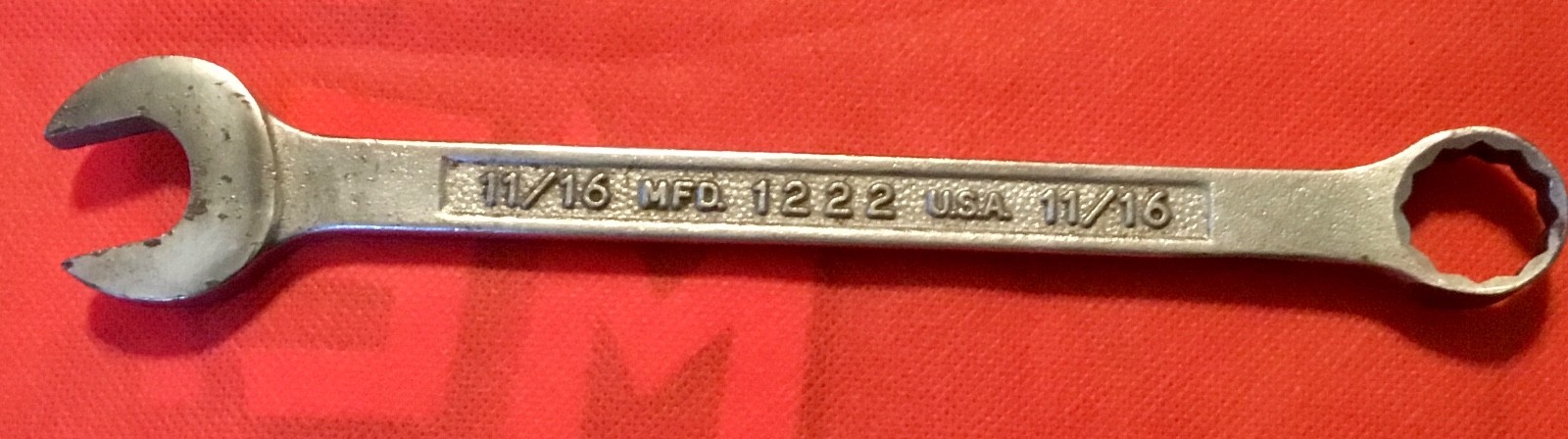 PLVMB PLOMB PLUMB 11/16″ Combination Wrench 12 Point #1222 USA! Vintage!