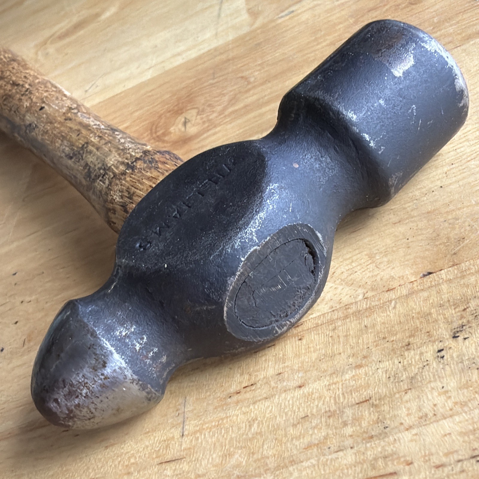 Williams Tools Ball Peen Hammer 1 lb. Total Weight Wood Handle HBP-2-0 READ!