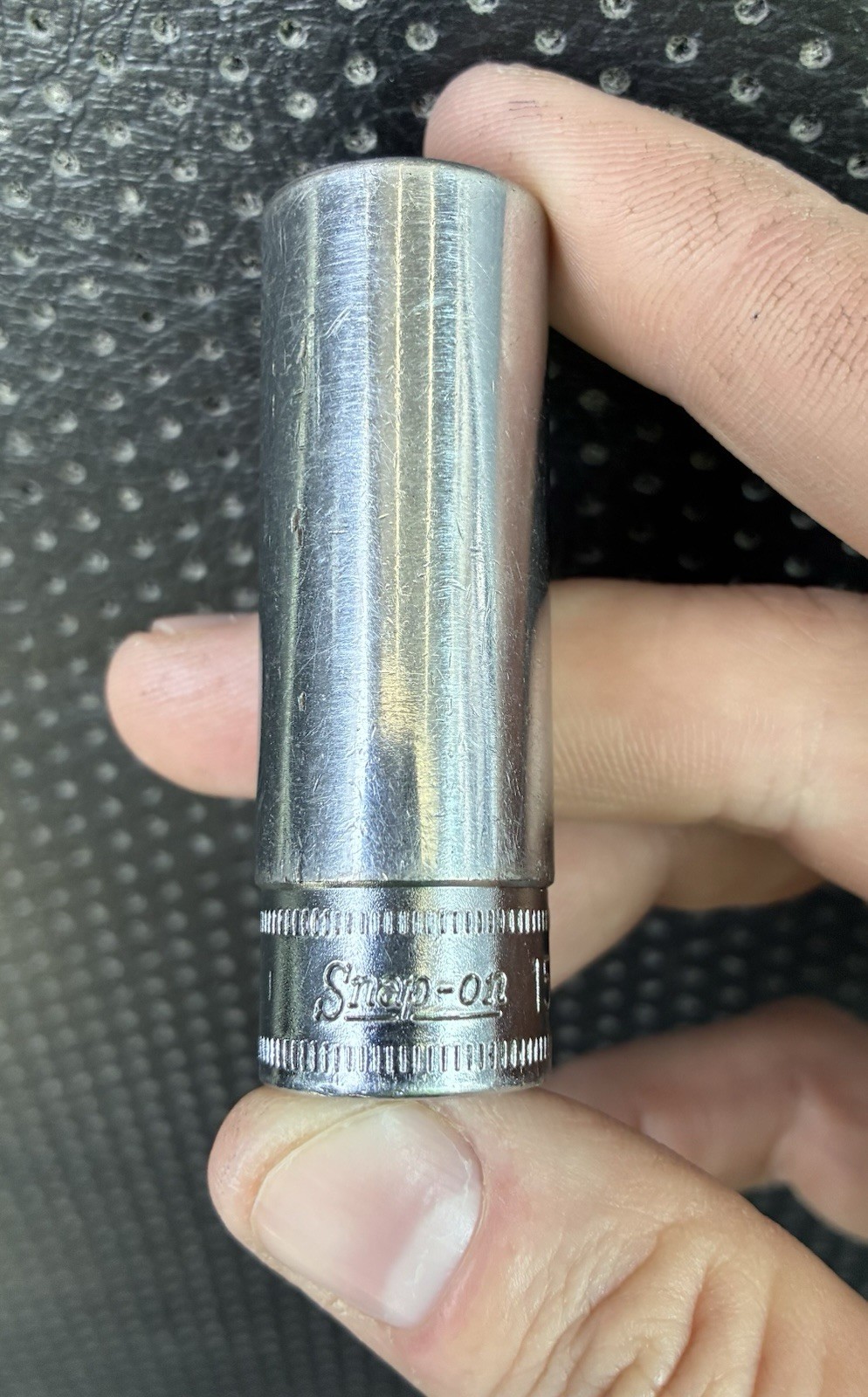 Snap On Underline Logo SFSM15 15mm Metric Deep Socket 3/8″ Drive 6 Point USA