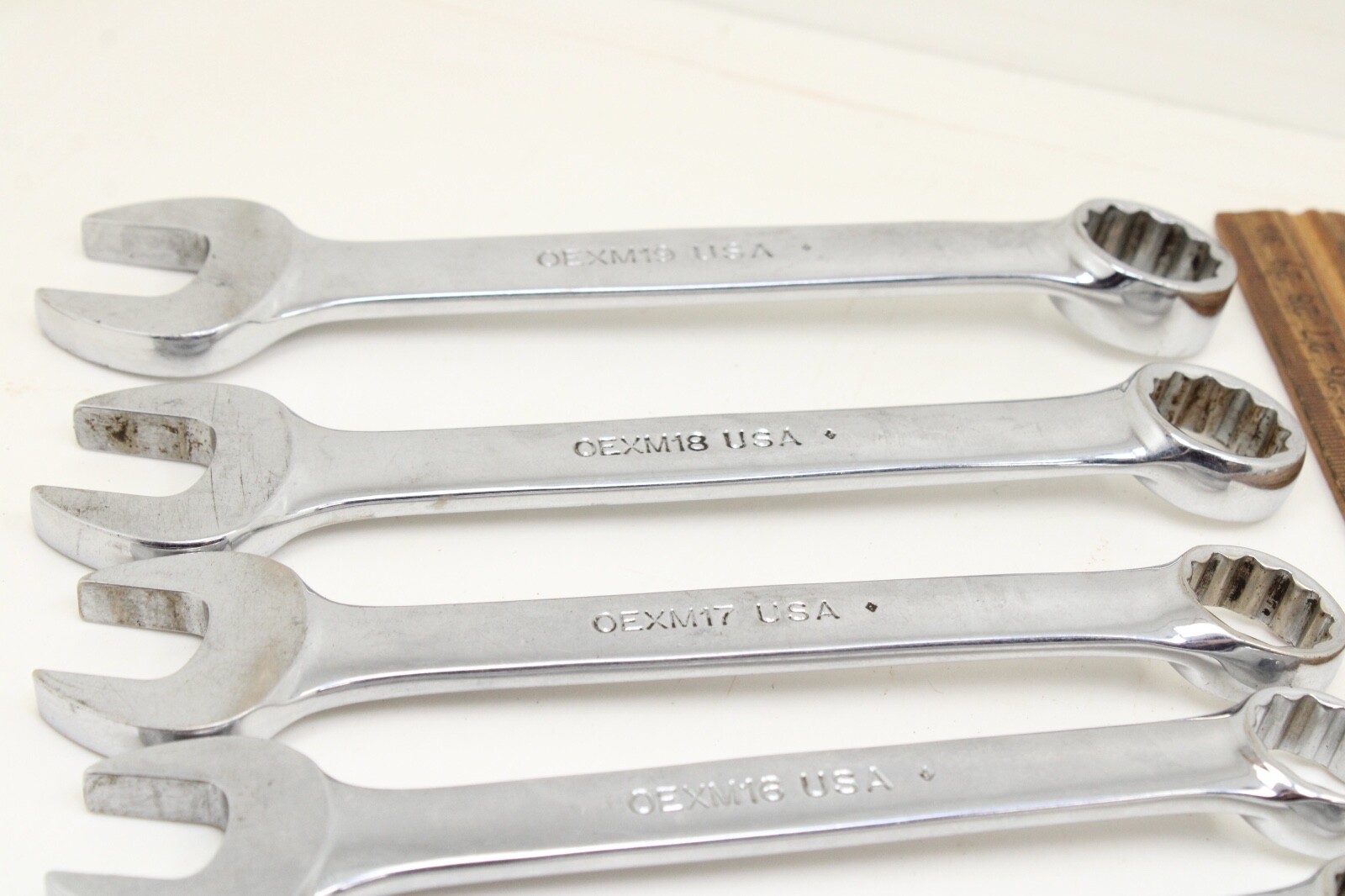 Snap On OEXM6-OEXM19 6-19mm 14 Piece 12 Point Metric Combination Wrench Set USA