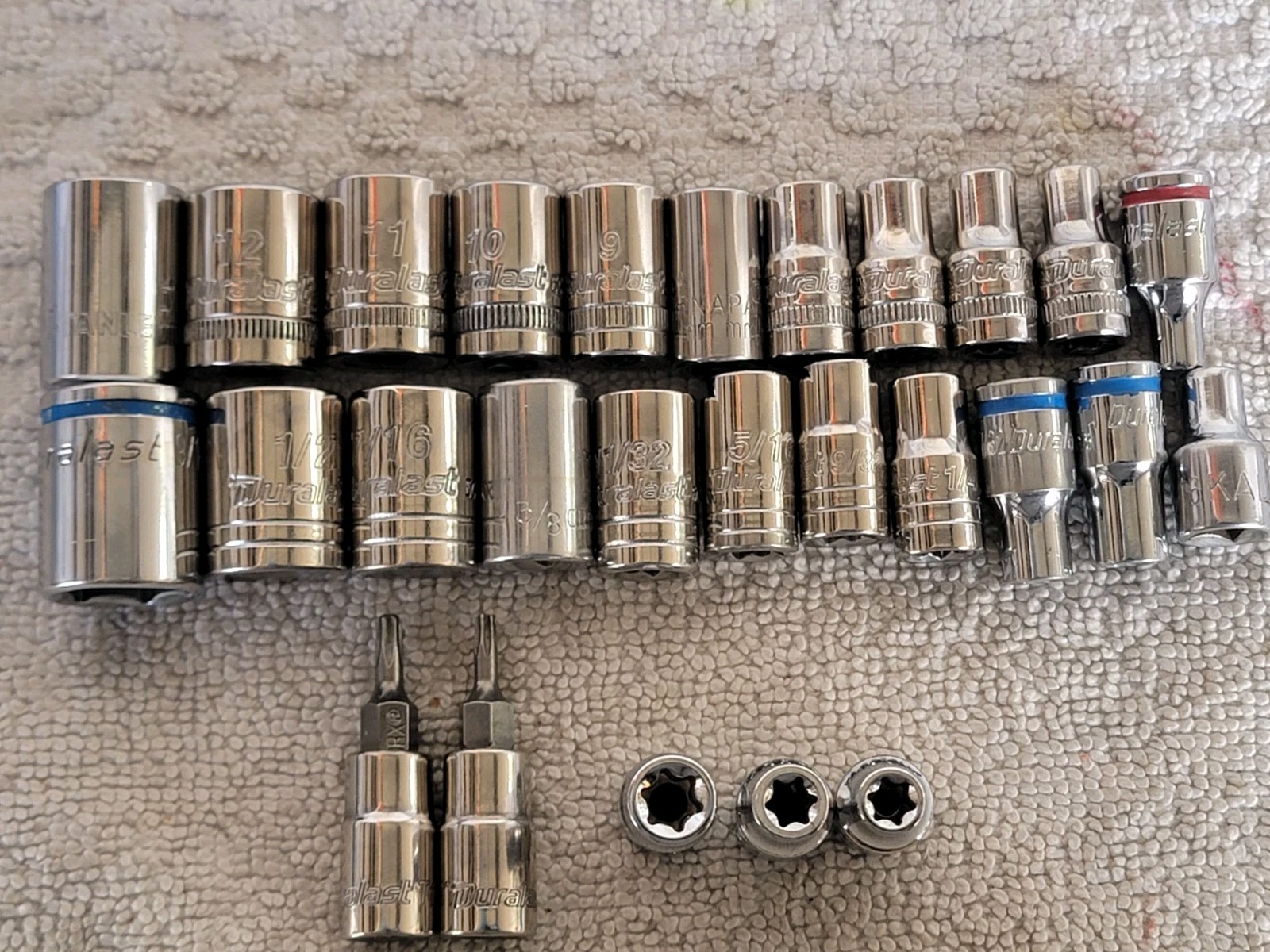 94pc Duralast MIX Socket Wrench Set 1/4″ & 3/8″ dr., SAE/Metric Plastic Box EXC!
