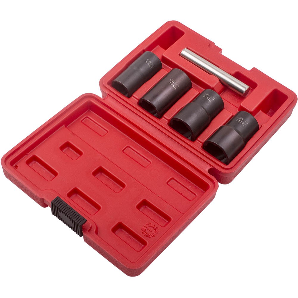1/2″ Drive Wheel Locking Lug Nut Removal Tool Kit 17mm 19mm 21mm 22mm New